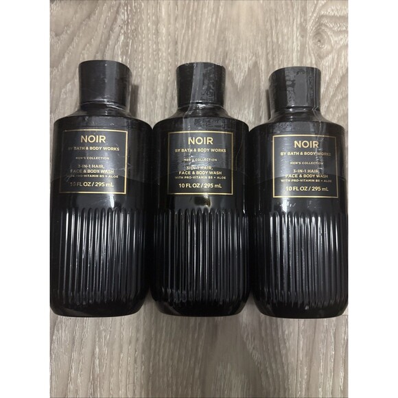 Bath & Body Works Other - 3 Pack- Bath & Body Works Men's Collection Noir 3-In-1 Hair Body Wash 10 Oz New